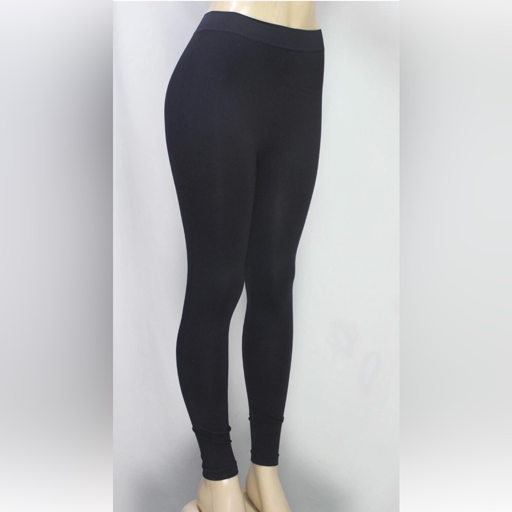 Soho Girls Black Leggings 92% Nylon 8% Spandex Stretch Slim